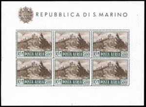 1951 - 500 lire Veduta, foglietto (12), ... 