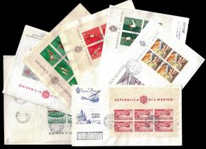 1960/65 - Sette buste FDC con ... 