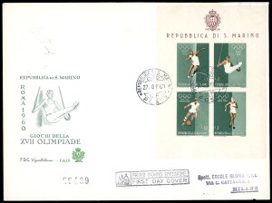 1960/65 - Sette buste FDC con ... 