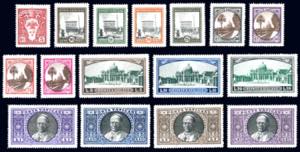 1933 - Giardini e medaglioni, serie completa ... 