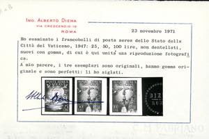 1947 - 25 lire, 50 lire e 100 lire ... 