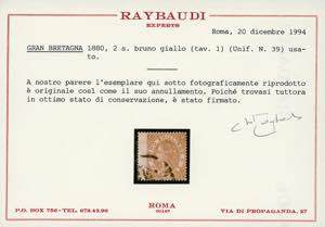 GRAN BRETAGNA 1867/80 - Filigrana ... 