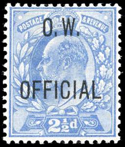 GRAN BRETAGNA SERVIZIO 1902 - 2 1/2  p. ... 