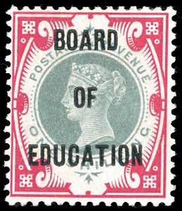 GRAN BRETAGNA SERVIZIO 1902 - 1 s. carminio ... 