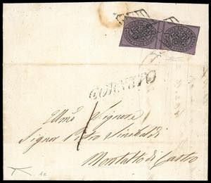 1862 - 1/2 baj lilla vivo (1e), coppia ... 