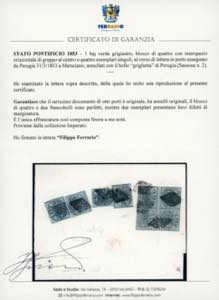 1853 - 1 baj verde grigiastro (2), ... 