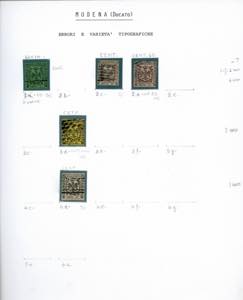 MODENA 1852/1855 - Collezione di ... 