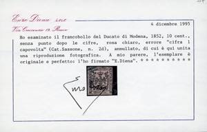 MODENA 1852/1855 - Collezione di ... 