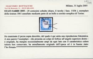 SARDEGNA 1855/1863 - Avanzata ... 