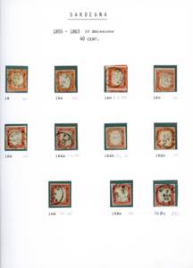 SARDEGNA 1855/1863 - Avanzata ... 