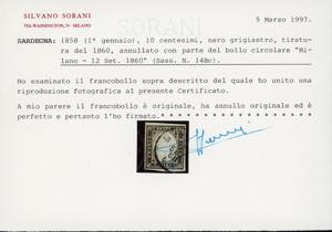 SARDEGNA 1858/1863 - Avanzata ... 