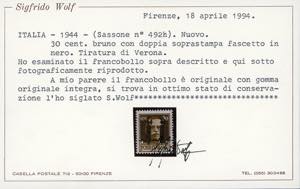 REPUBBLICA SOCIALE ITALIANA 1944 - ... 