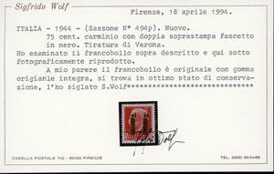 REPUBBLICA SOCIALE ITALIANA 1944 - ... 