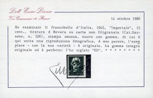 LUOGOTENENZA 1945 - Bellissima ... 