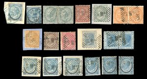 SAN MARINO 1865/1870 - Raro insieme di venti ... 