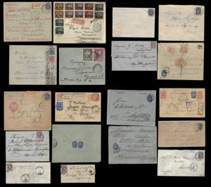 RUSSIA 1858/1916 - Bellinsieme di 17 buste ... 