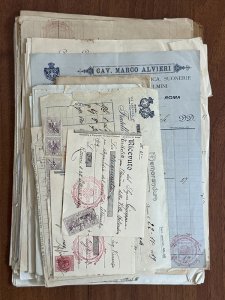 DOCUMENTI 1917/1919 - Insieme di ricevute e ... 