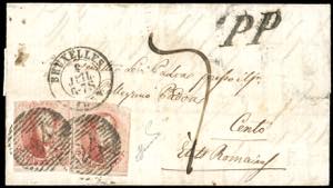 INCOMING MAIL BELGIO 1859 - 40 cent. rosso ... 
