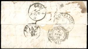 INCOMING MAIL BELGIO 1859 - 40 ... 