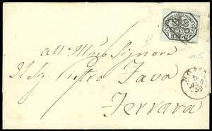 INCOMING MAIL PONTIFICIO 1859 - 6 baj grigio ... 