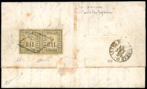 1859 - 1/2 baj giallo paglia (1), coppia ... 