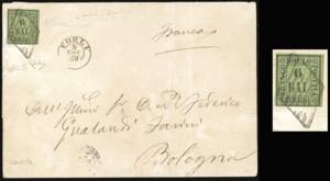 1859 - 6 baj verde giallo (7), perfetto e ... 