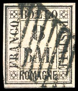 1859 - 8 baj rosa (8), usato, perfetto. ... 