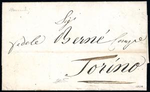 1828 - 15 cent. Cavallino impressione a ... 