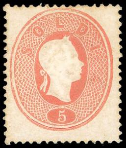 1861 - 5 soldi rosso (33), nuovo, ... 