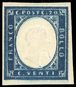 1861 - 20 cent. cobalto verdastro ... 