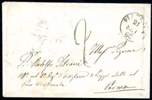 1860 - Busta non affrancata da ... 