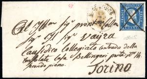 PIEMONTE-ROCCAVIONE  a penna, doppio cerchio ... 