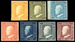 1859 - Lemissione completa dei 7 ... 