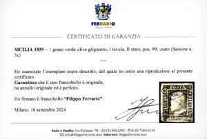 1859 - 1 grano verde oliva ... 