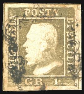 1859 - 1 grano bruno oliva grigiastro, I ... 