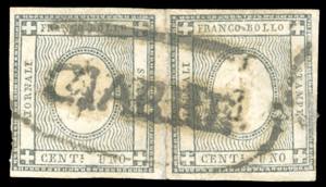 GIARRE, ovale punti R1 - 1 cent. per ... 