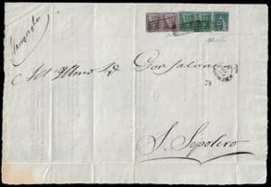 1857 - 2 crazie azzurro verdastro ... 