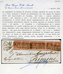 1859 - 1 crazia carminio, II ... 