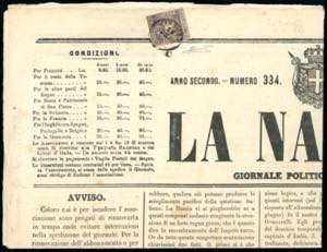 1860 - 1 cent. violetto bruno ... 