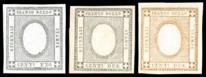 1861/1862 - 1 e 2 cent. grigio ... 