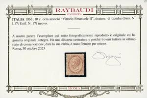 1863 - 10 cent. De La Rue, ... 