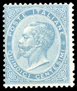 1863 - 15 cent. De La Rue (L18), gomma ... 