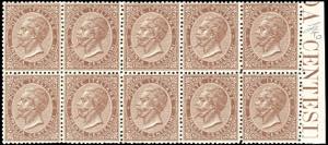 1866 - 30 cent. De La Rue, tiratura di ... 