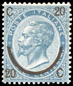 1865 - 20 cent. su 15 cent. Ferro di ... 