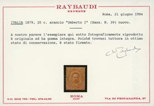 1879 - Umberto I, serie completa ... 