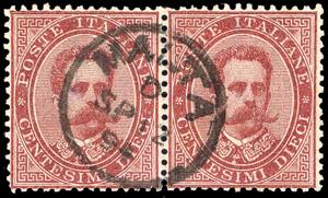 1894 - 10 cent. carminio, Umberto I (38), ... 