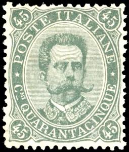 1889 - 45 cent. Umberto I (46), ottima ... 
