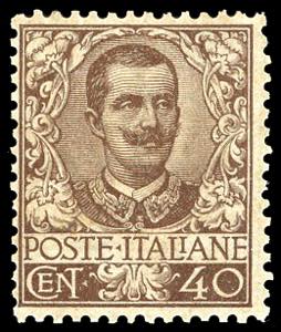 1901 - 40 cent. Floreale (74), nuovo, gomma ... 
