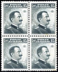 1911 - 15 cent. Michetti, III tipo (96), ... 