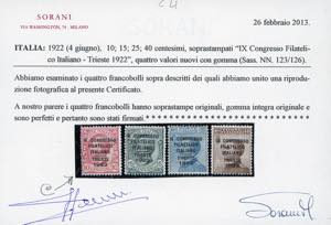 1922 - Congresso Filatelico, ... 